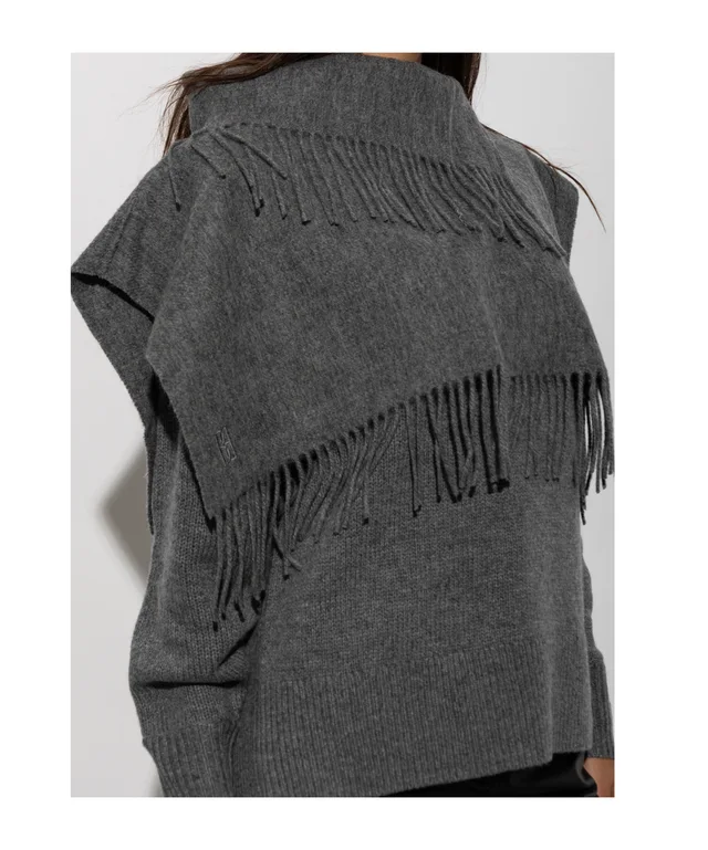 By Malene Birger Turtla Fringed Bib Scarf, photo 4 of 4 from SENSER