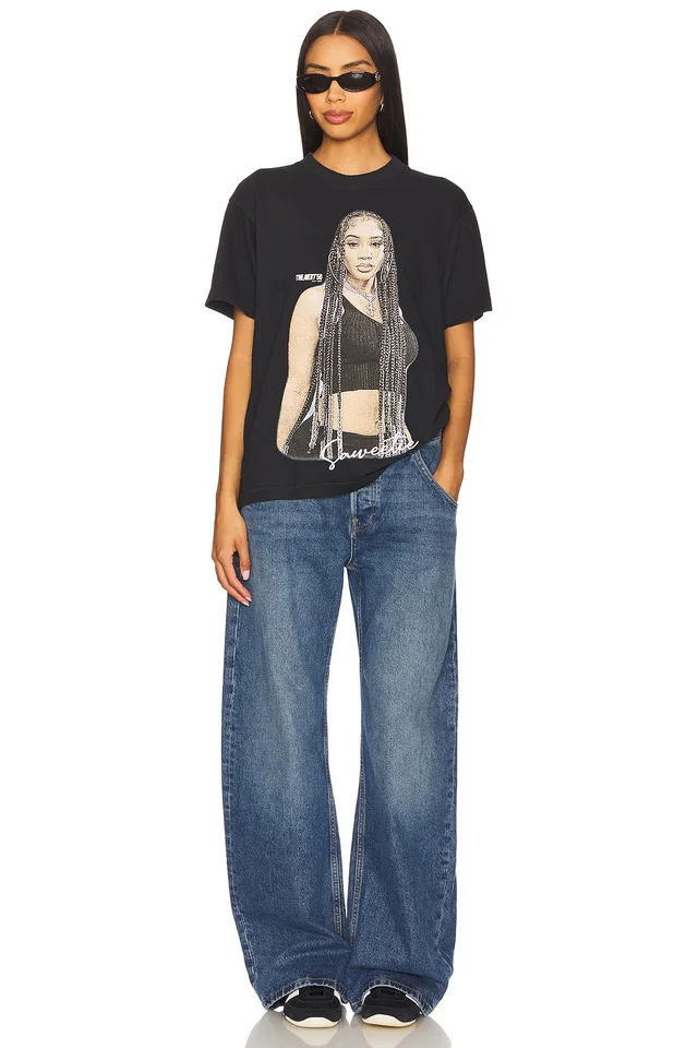 Philcos Saweetie Jumbo Tee in Black, photo 4 of 4 from REVOLVE (Canada)