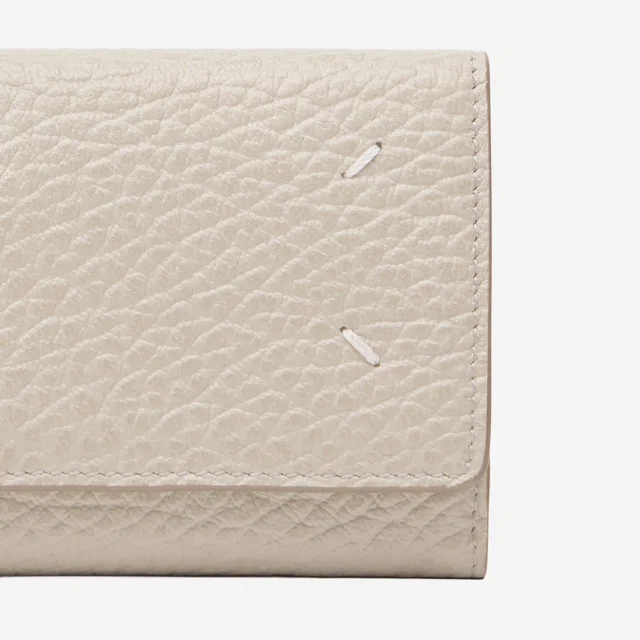 Maison Margiela Quilted Cowhide Wallet — Ivory & Purses in White Leather from HEWI