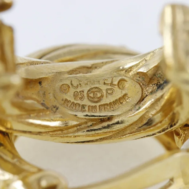 Chanel Coco Mark Earrings in Gold Gold-plated metal from LuxUness, photo 8 of 9