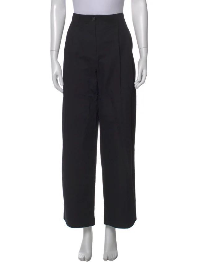 TOTEME Wide Leg Pants in black from The RealReal