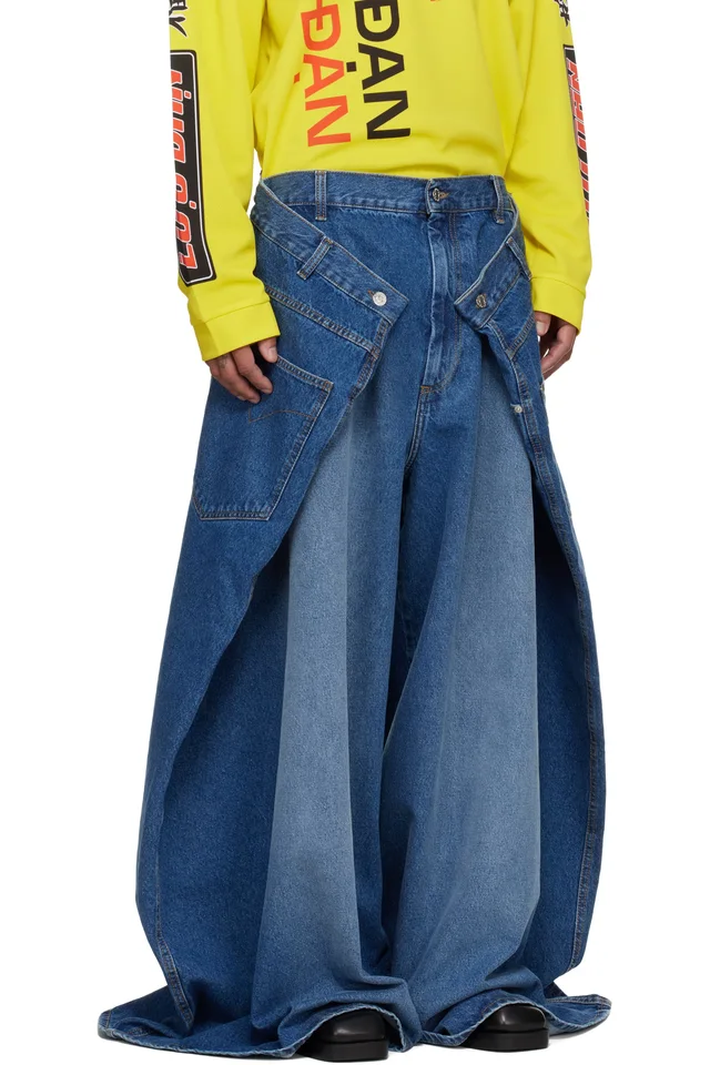 LU'U DAN Blue Maxi x Maxi x Maxi Jeans, photo 2 of 4 from SSENSE