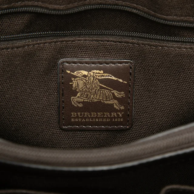 Burberry Haymarket Check Coated Canvas Handbag in Beige Coated canvas from Designer Revival, photo 5 of 7