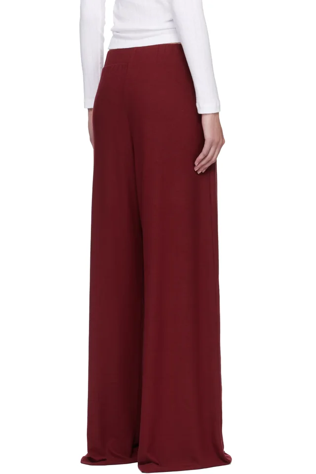 LESET Red Lauren Pleated Pocket Trousers, photo 3 of 3 from SSENSE