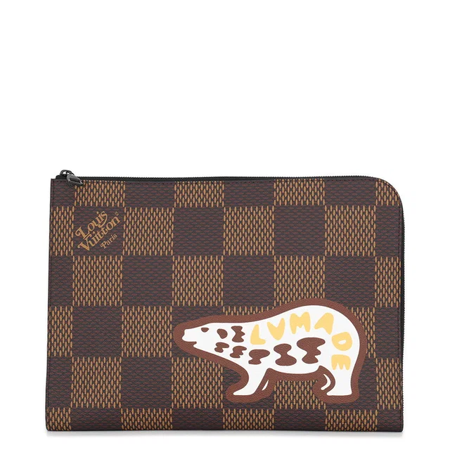 Louis Vuitton Pochette Jour NoirN60390 Damier Ebene Canvas Giant NIGO in Brown Canvas from GALLERY RARE