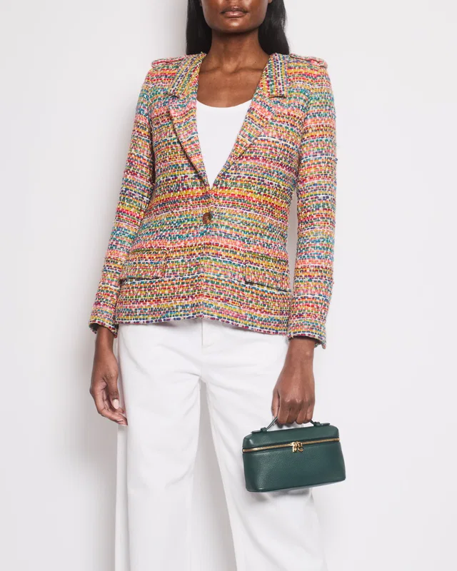 Chanel Resort 2016 Multicolour Tweed Single Breasted Blazer Size FR 34 (UK 6) in Tweed from Sellier