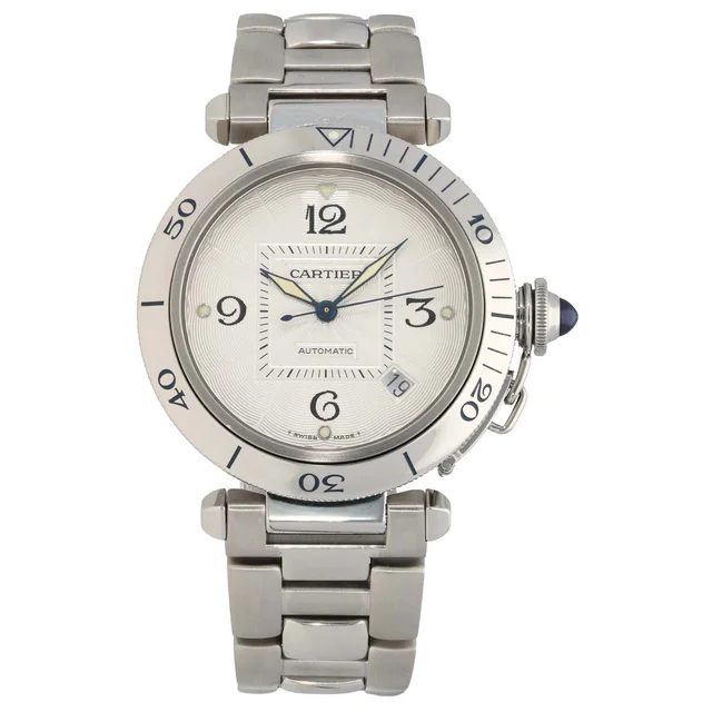 Cartier Pasha W31031H3 38mm Stainless Steel Watch from H&T