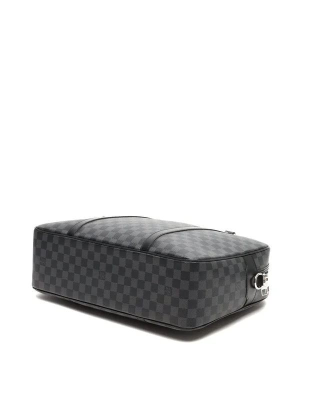 Louis Vuitton Graphite Jorn Briefcase in Grey Canvas from A Retro Tale, photo 5 of 8