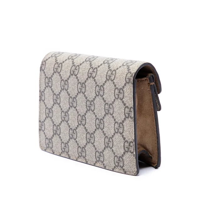 Beige Gucci Mini GG Supreme Dionysus Crossbody in Beige Suede from Designer Revival, photo 2 of 2