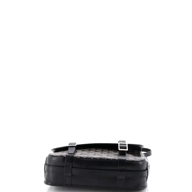 Goyard Belvedere Messenger Bag Coated Canvas MM in black Coated canvas from Rebag, photo 4 of 6