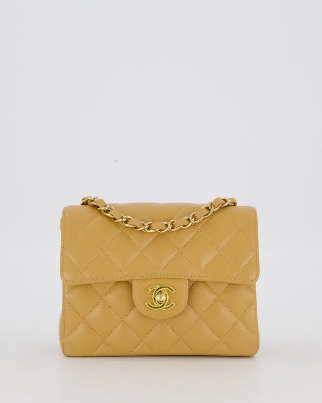 Chanel Vintage Mini Square Single Flap Bag in Caviar leather from Sellier, photo 3 of 12
