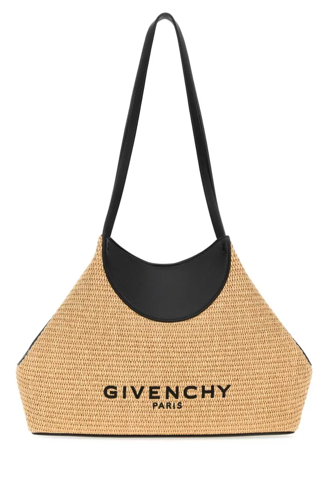 Givenchy Facet Shoulder Bag — Beige in Beige Woven leather from HEWI