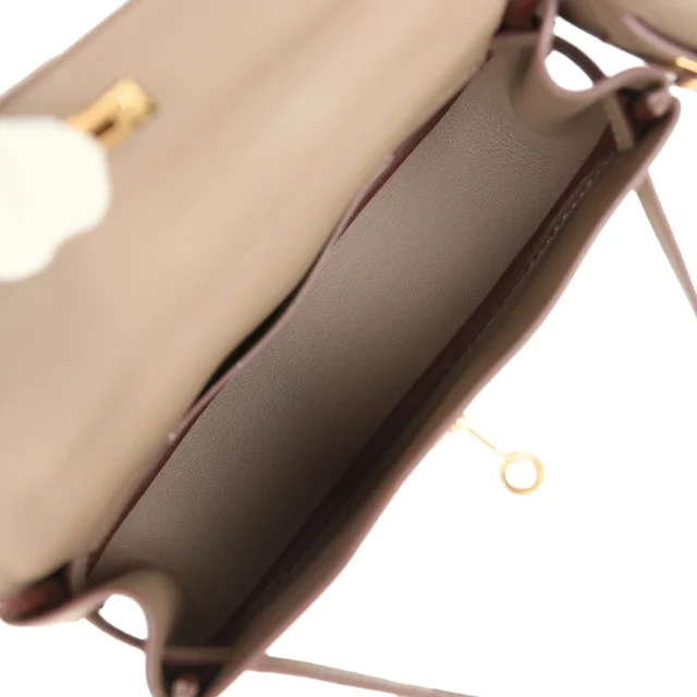 Hermès Kelly Moove Etoupe Swift Gold Hardware in Taupe Swift leather from Madison Avenue Couture, photo 11 of 12