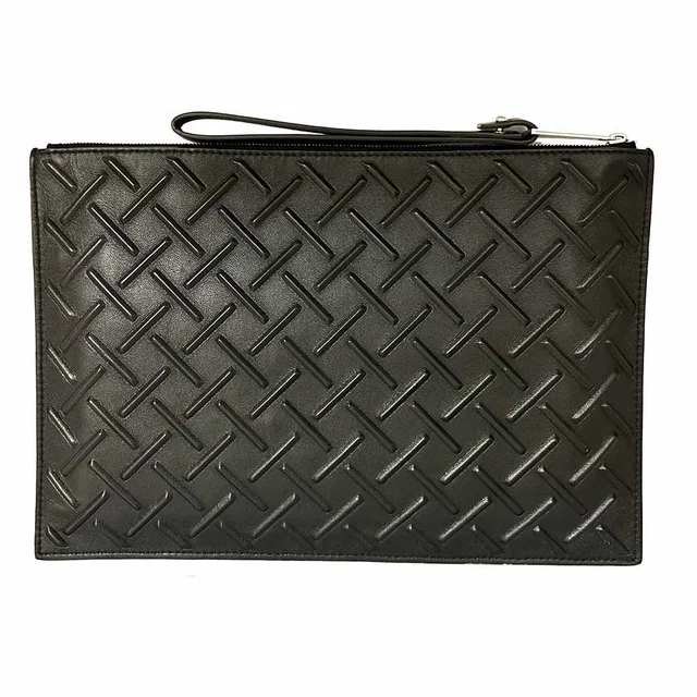 Bottega Veneta Leather Nappa Graphic Clutch Bag 592643 in Nappa leather from LuxUness