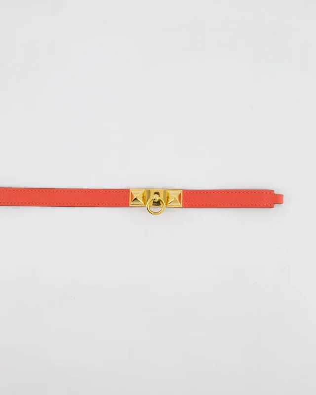 Hermès Double Tour Bracelet in Pink Epsom leather from Sellier, photo 6 of 8