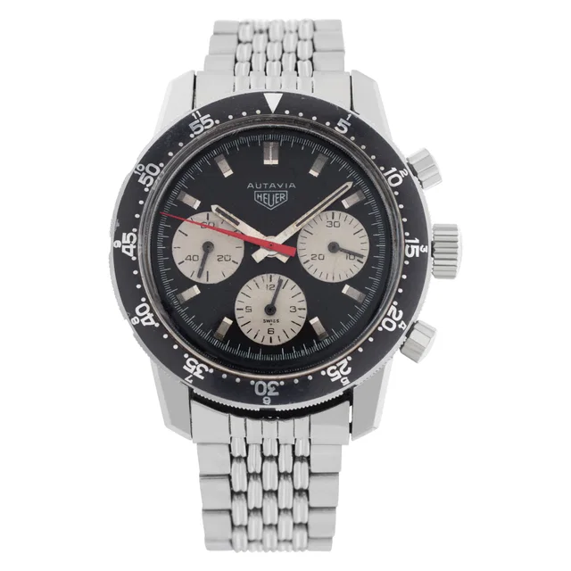 TAG Heuer Chronograph "Autavia Rindt" 40mm 2446 in Stainless Steel from Gray And Sons