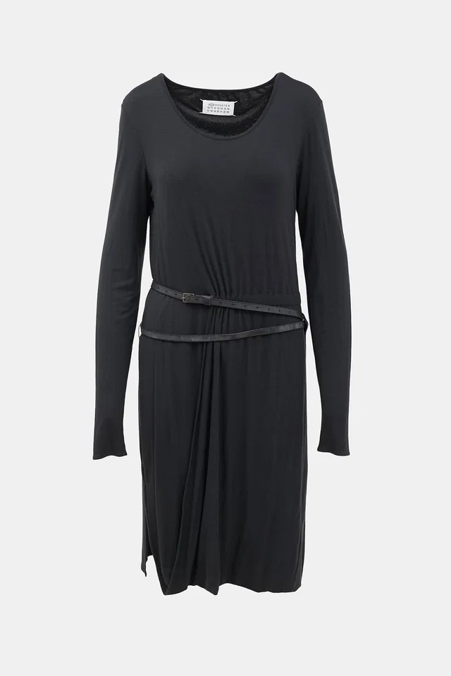 Maison Margiela FW 2011 Wraparound Belt Dress in Calfskin from VSP Consignment
