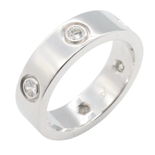Cartier Love Au750 Diamond Ring Size 12 from LuxUness