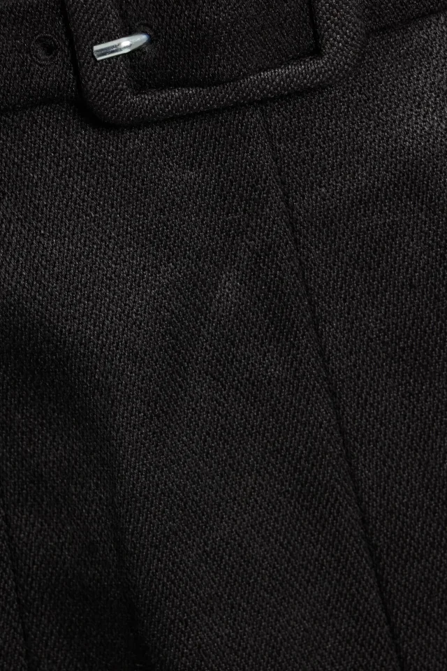 Gabriela Hearst Edith Pleated Linen-Twill and Crocheted Silk Midi Skirt in Black, photo 4 of 4 from THE OUTNET