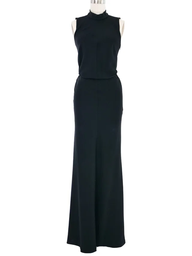 1999 Chanel Open Back Maxi Dress from Arcade Vintage
