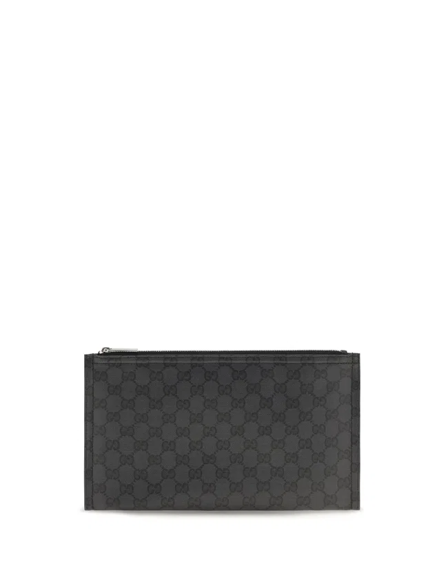 Gucci Clutch — Black Fabric Wallet in Black Coated canvas from HEWI