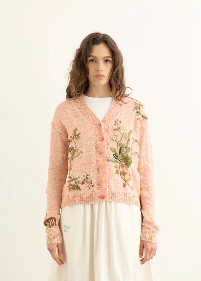 Story MFG Sunwell Knit Cardigan in Pink from Incu, photo 1 of 1