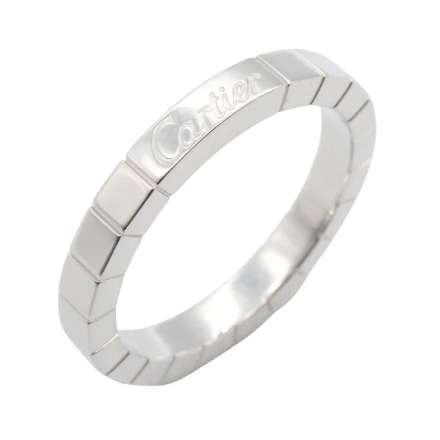Cartier Lanieres Au750 White Gold Ring Size 16 in White from LuxUness