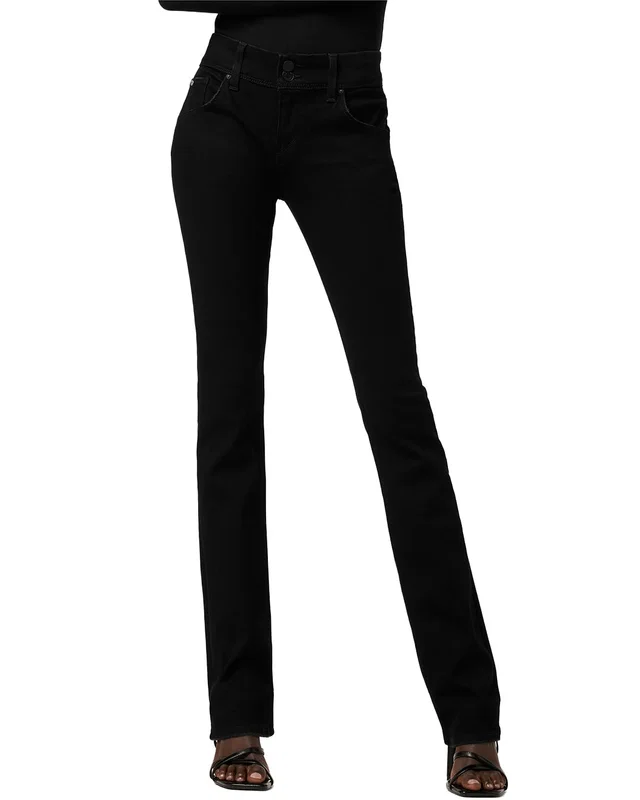 HUDSON Jeans Beth Mid-Rise Baby Boot Petite (Flap) Jean, image 1 of 1 from Rue La La