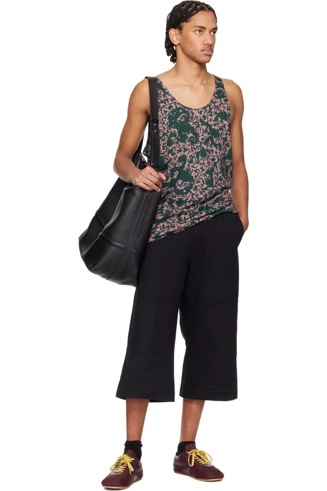 Dries Van Noten Black Loose Cotton Shorts, photo 4 of 4 from SSENSE