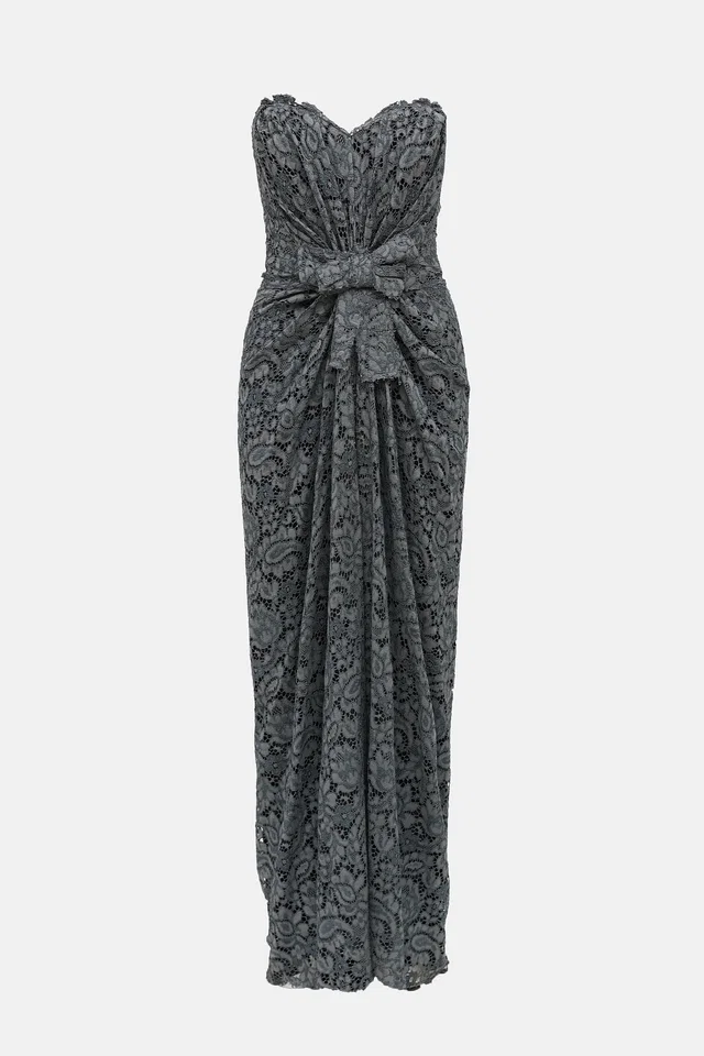Dolce & Gabbana Lace Bow Maxi Dress from VSP Consignment