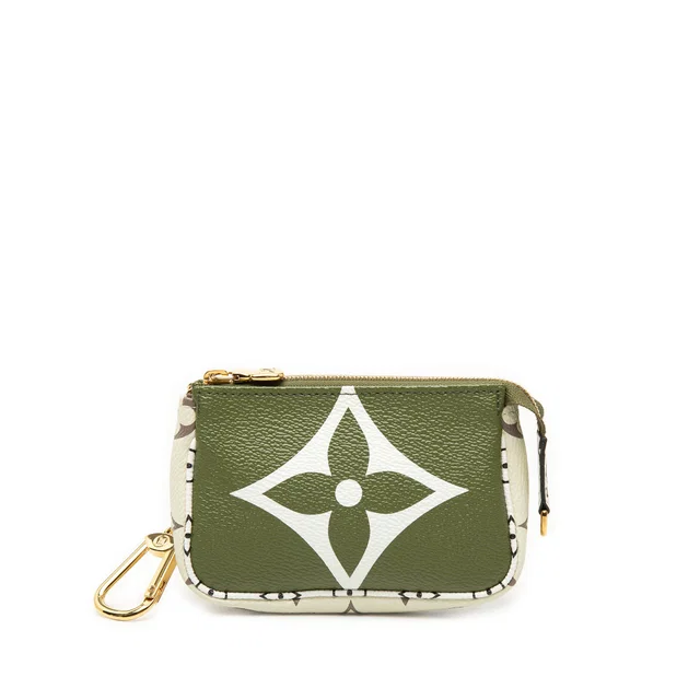 Green Louis Vuitton Monogram Giant Micro Pochette Accessoires Pouch in Green Coated canvas from Designer Revival