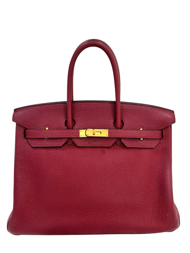 Hermès Birkin 35 Rouge H Togo GHW #X in Burgundy Togo leather from Luxury Promise