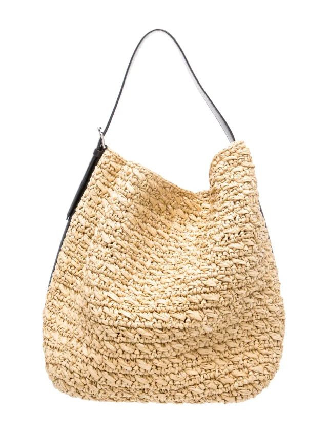 TOTEME Raffia Belted Paper Large in Raffia from The RealReal