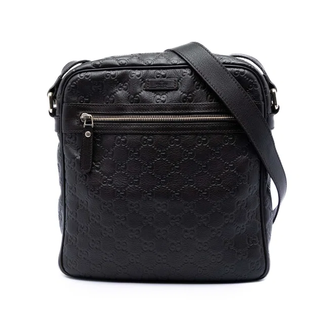 Brown Gucci Guccissima Crossbody in Brown Leather from Designer Revival