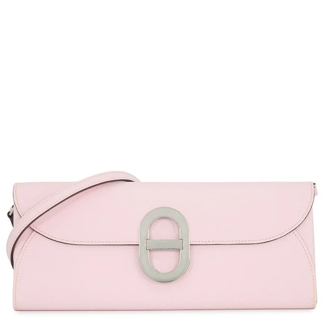 Hermès Wallet Chaine D'Ancre To Go Rose Darling Silver Epsom in Pink Epsom leather from The Reluxe