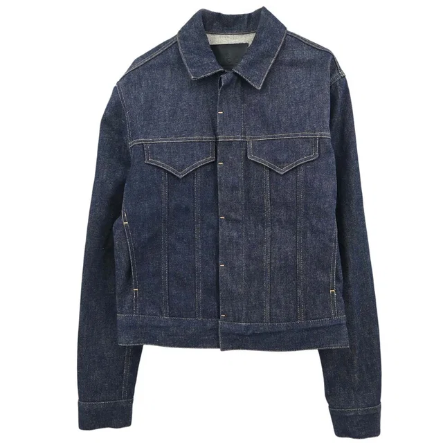 Gucci Denim Jacket Indigo #44 in Denim from AMORE Vintage Tokyo