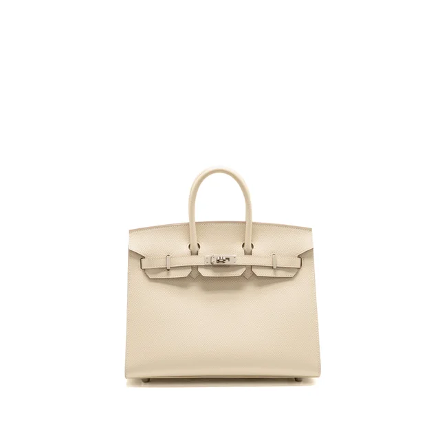 Hermès Birkin 25 Epsom Craie SHW Stamp Z in White Epsom leather from EMIER