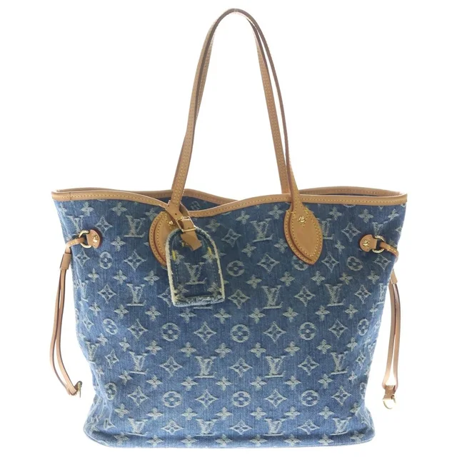 Louis Vuitton Monogram Denim Neverfull MM Hand Tote Bag Indigo in Denim from The Reluxe