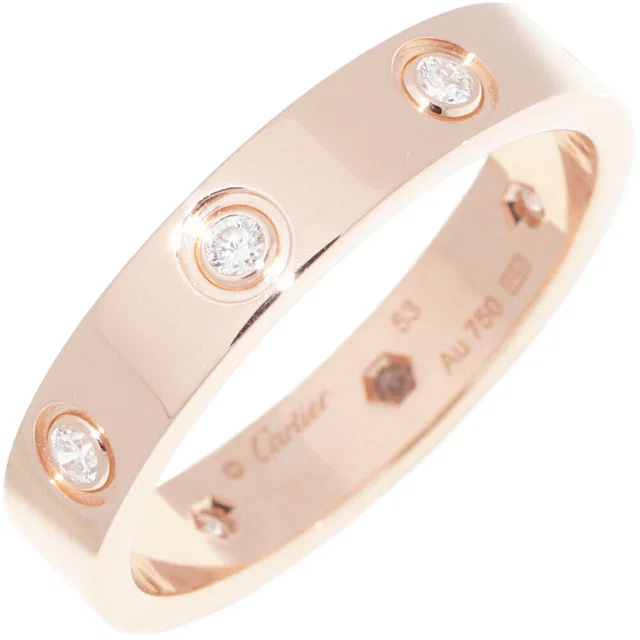 Cartier Love Wedding Ring Au750 Diamond Ring Size 53 from LuxUness