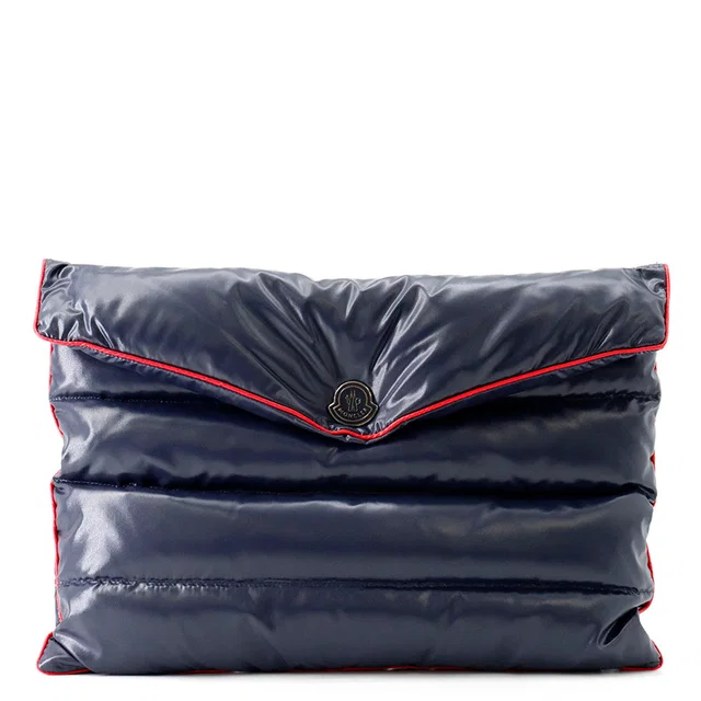 Moncler Down Clutch Bag NavyB209P008472068950 Nylon in Nylon from GALLERY RARE