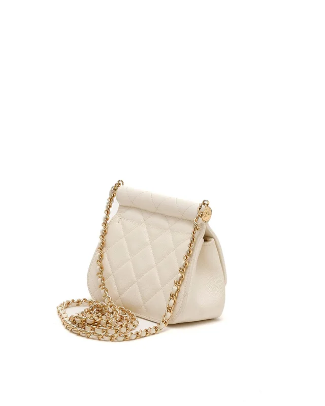 Chanel Caviar Micro Clutch Flap On Chain in Caviar leather from A Retro Tale, photo 3 of 11