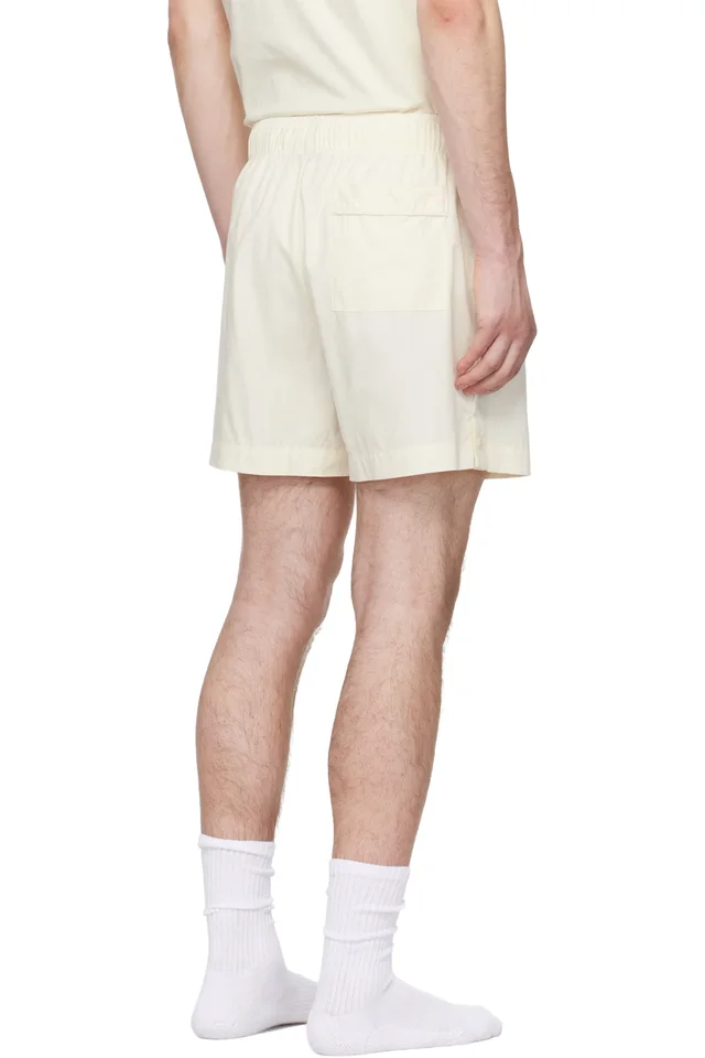 Entire Studios Off-White Pajama Shorts, photo 3 of 4 from SSENSE