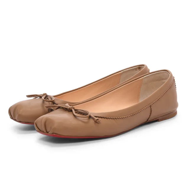 Christian Louboutin Mamadrague Flats 36 in Blush Lambskin from Blue Spinach