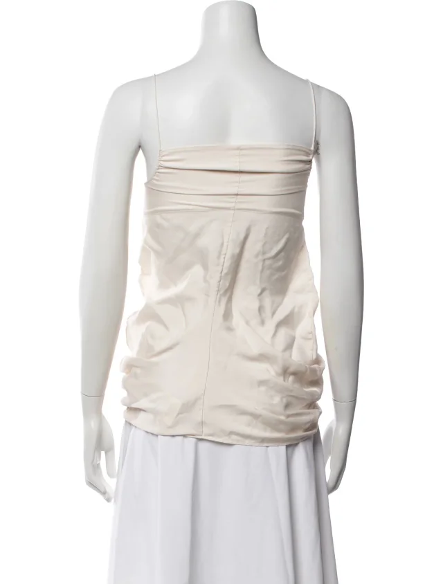 Acne Studios Square Neckline Top in Silk from The RealReal, photo 3 of 3