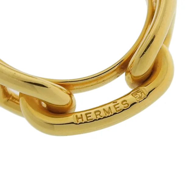 Hermès Rugate Chne Scarf Ring in Gold Gold-plated metal from LuxUness, photo 5 of 6