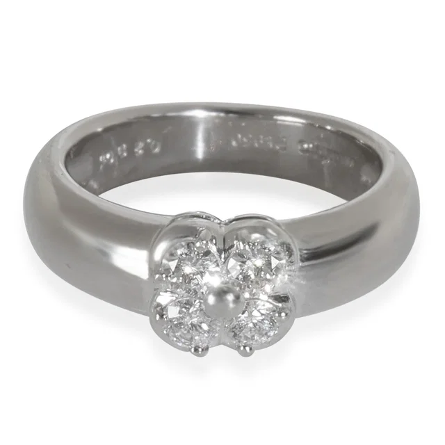 Mikimoto Platinum Diamond Vintage Clover Ring 950 from HEWI