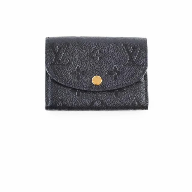 Louis Vuitton Rosalie Coin Purse Monogram Empreinte Black in Black Leather from The Purse Affair