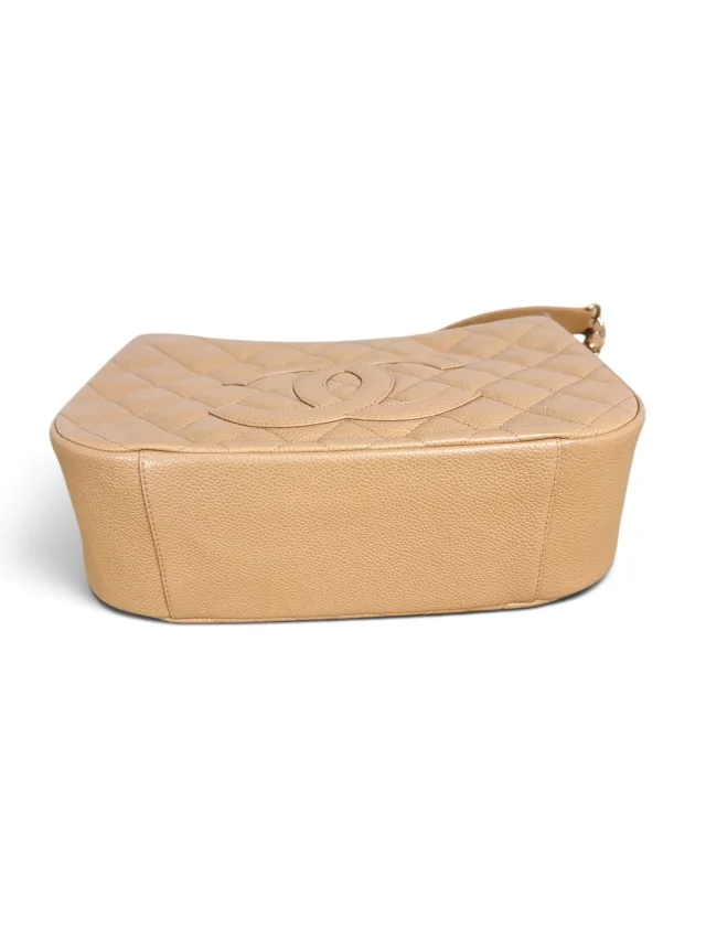 Chanel Vintage Beige Caviar Timeless CC Shoulder Bag in Beige Caviar leather from Season 2 Consign, photo 6 of 9