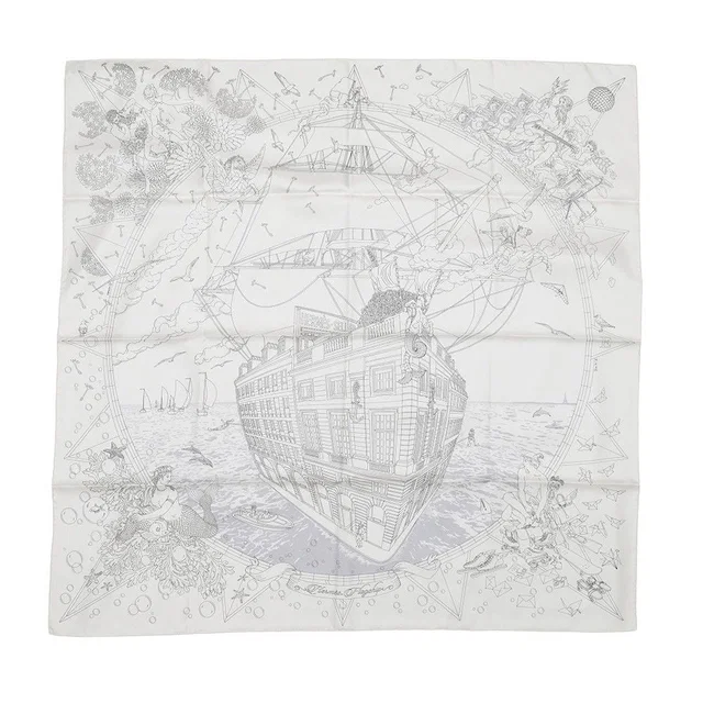 Hermès Scarf Carre 90 Flagship Silk in Silk from The Reluxe