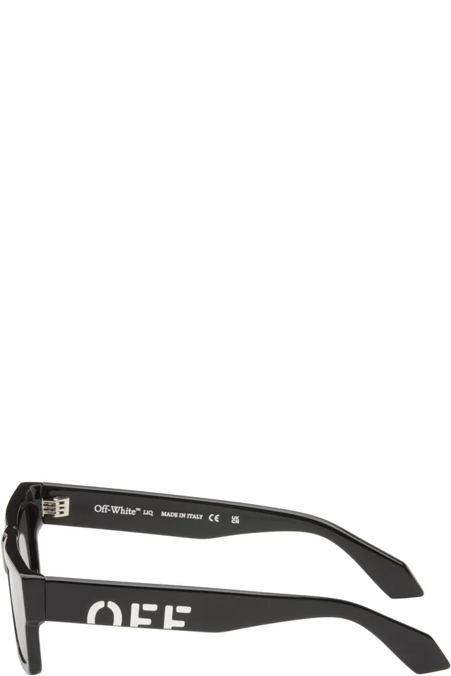 Off-White Black Montgomery Sunglasses, photo 3 of 4 from SSENSE